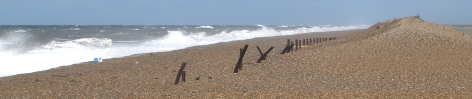 Shingle beach with waves, Ruth Coastal Walk