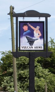 Vulcan Arms - pub sign - Sizewell, on Ruths Coastal Walk