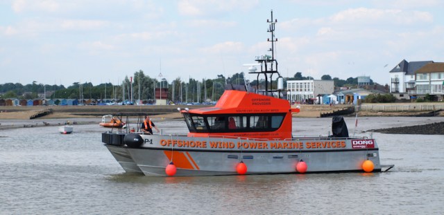 Offshore Windfarm Boat - Point Clear. Offshore Windfarm Boat - Ruth's coastal walk.