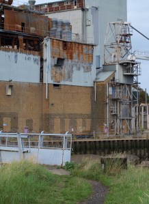 Factory on River Roach, Rochford, Essex, Ruth's coastal walk