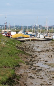 Boats at Maylandsea, Ruth's coastal walk in Essex