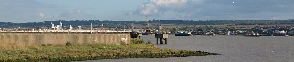 Thames Estuary, Jetties at Mucking Tip, Ruth's coastal walk, Essex