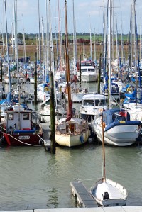 Marina at Bradwell Waterside, Ruth's coastal walk, Essex