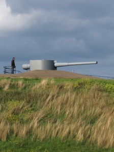 Gun at Tilbury Fort, Ruth's coastal walk, Thames Estuary.