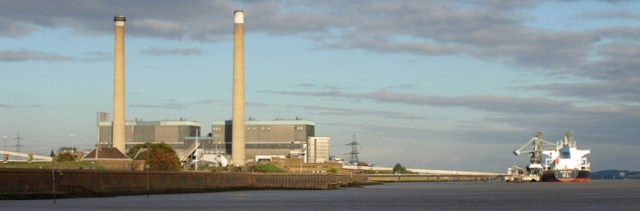 Tilbury Power Station, from Gravesend. Ruth's coastal walk. Tilbury Power Station, from Gravesend. Ruth's coastal walk.