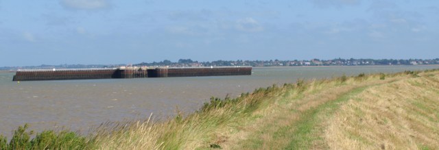 Jetty off Bradwell Power Station, Ruth's coastal walk, UK
