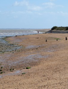 Beach towards Sales Point, Ruth's walk along Essex coast