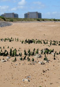Beach at Bradwell Power Station, Ruths coastal walk
