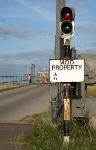 MoD land, Potton Island, Ruth's coastal walk