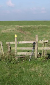 Style leading to Halstow Marshes, Hoo Peninsula, Kent. Ruth's coastal walk. Style to Halstow Marshes, Hoo Peninsula, Kent. Ruth's coastal walk.