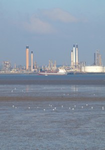 Canvey Island, view over the Thames, Ruth's coastal walk, Kent. Canvey Island, view over the Thames, Ruth's coastal walk, Kent.