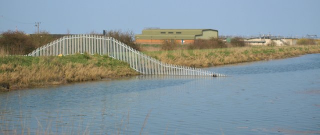 Sewerage works, Motney Hill, Kent. Ruths coastal walk. Sewerage works, Motney Hill, Kent. Ruths coastal walk.