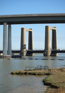Bridges to Isle of Sheppey, Kent, Ruth's coastal walk.