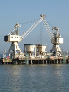 Jetties in The Swale, Saxon Way, Kent. Ruths coastal walk.