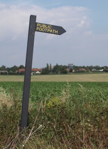 Footpath sign