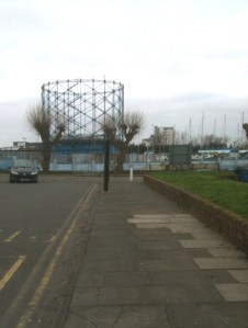 Gasworks, Gillingham, Ruth's coastal walk.