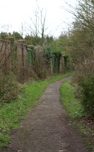 Path behind Upnor Castle, Ruths coastal walk.