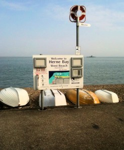 Sign for Herne Bay - Kent, Ruth's coastal walk