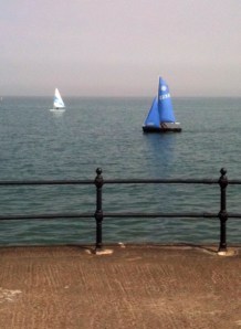sailing boats, Herne Bay, Kent, Ruth's coastal walk