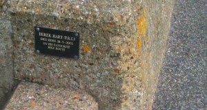bike death memorial - seen on ruth's walk round the coast of Kent