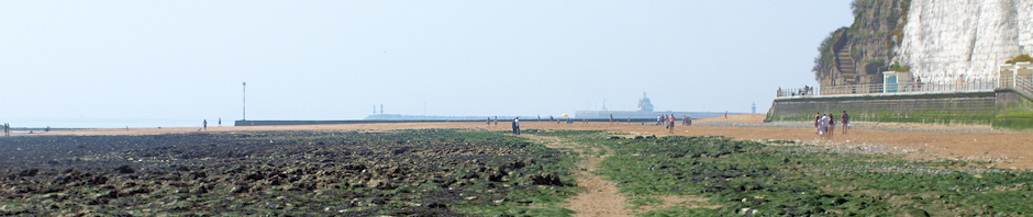 Walk to Ramsgate along shore, Ruth's coastal walk.