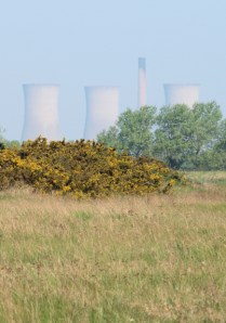 Richborough Power Station, Ruths coast walk in Kent.