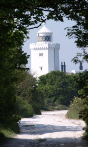 Approaching light house, South Foreland, Kent, Ruth's coastal walk.