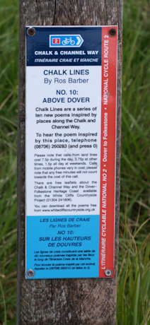 Poetry, Dover cliffs, Kent. Ruth's coastal walk.