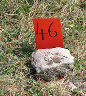 Fishing site marker? Sandwich Bay, Deal. Ruths coastal walk.