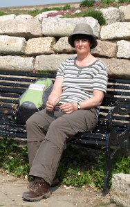 Me at Sandown Castle, Deal, Ruth's coastal walk.