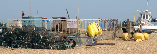 Deal, a working beach. Ruths coastal walk through Kent.