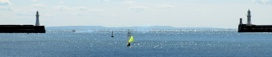 Dover Harbour, view of France. Ruth's coastal walk.