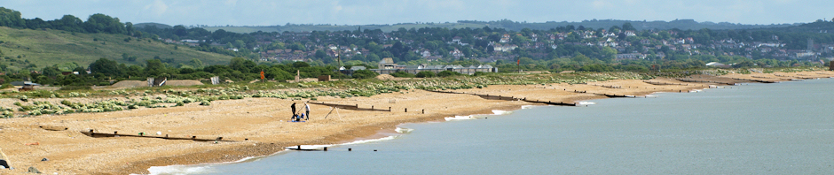 Looking back to Hythe, Ruth's coastal walk.