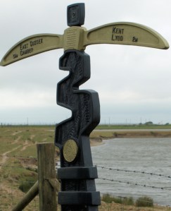 Kent - Sussex border, near Lydd, Ruth's coastal walk