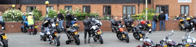 Motorbikes in Rye, Sussex. Ruth's coastal walk