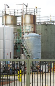 Chemical works, solvent recycling factory, Ruth's coastal walk, Rye.