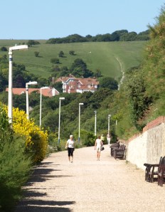 West side of Eastbourne, Ruth's coastal walk.