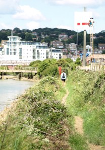 Walking towards Newhaven, Ruth's coastal walk - Sussex Ouse Valley Way