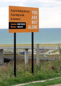 Samaritan sign - Brighton Marina - Ruth's coastal walk