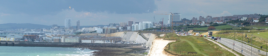 Heading towards Brighton, Ruth's coastal walk