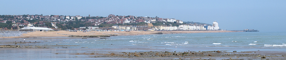 Hastings view across bay, Ruth's coastal walk