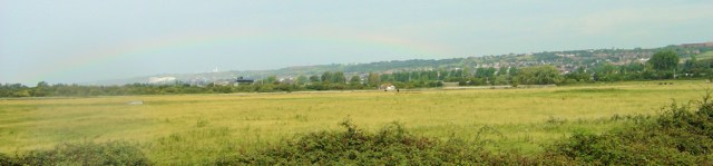 rainbow over Havant, Ruth's coastal walk