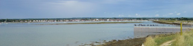 towards Emsworth, Thorney Island, Ruth walks round Chichester Harbour.