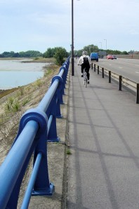 A2030 bridge into Portsmouth, Ruth's coastal walk