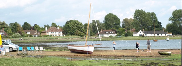 Bosham, incoming tide, Ruth's coastal walk, through West Sussex.