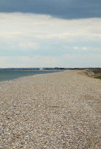 Walking towards East Wittering and Bracklesham, on Ruth's coastal walk, Sussex.