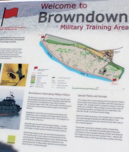 Browndown Military Training area, Ruth on her coastal walk, Hampshire
