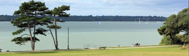 Royal Victoria Country Park - view over Southampton Water, Ruth's coast walk