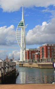Spinnaker Tower from Old Portsmouth, Ruth's coast walk.