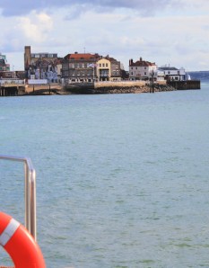 Gosport Ferry looking back to Old Portsmouth, Ruth's coastal walk